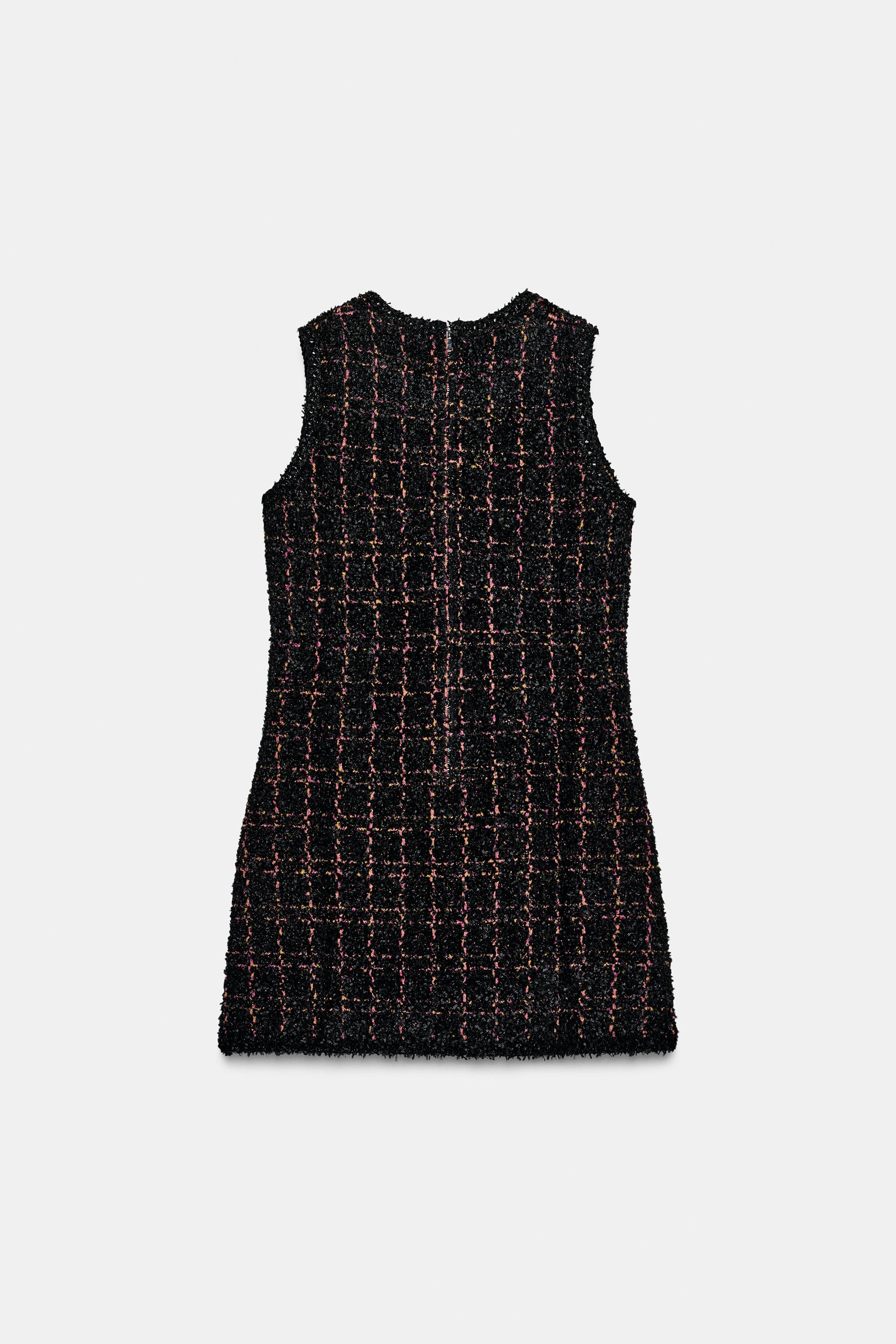 TEXTURED KNIT MINI DRESS